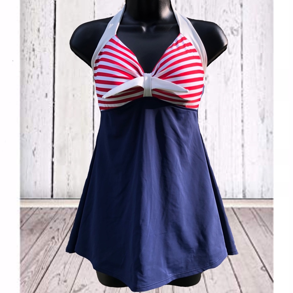 🇺🇸Ya Ya Bay | Patriotic Pin-Up Swim Suit | M